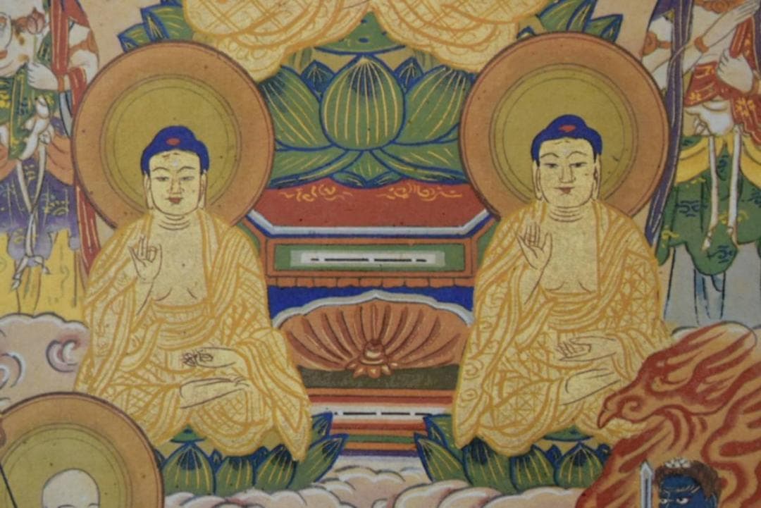 【複製】作者不詳/弘法十三佛図/十三仏図/工芸品/掛軸/名家伝来/AA-332