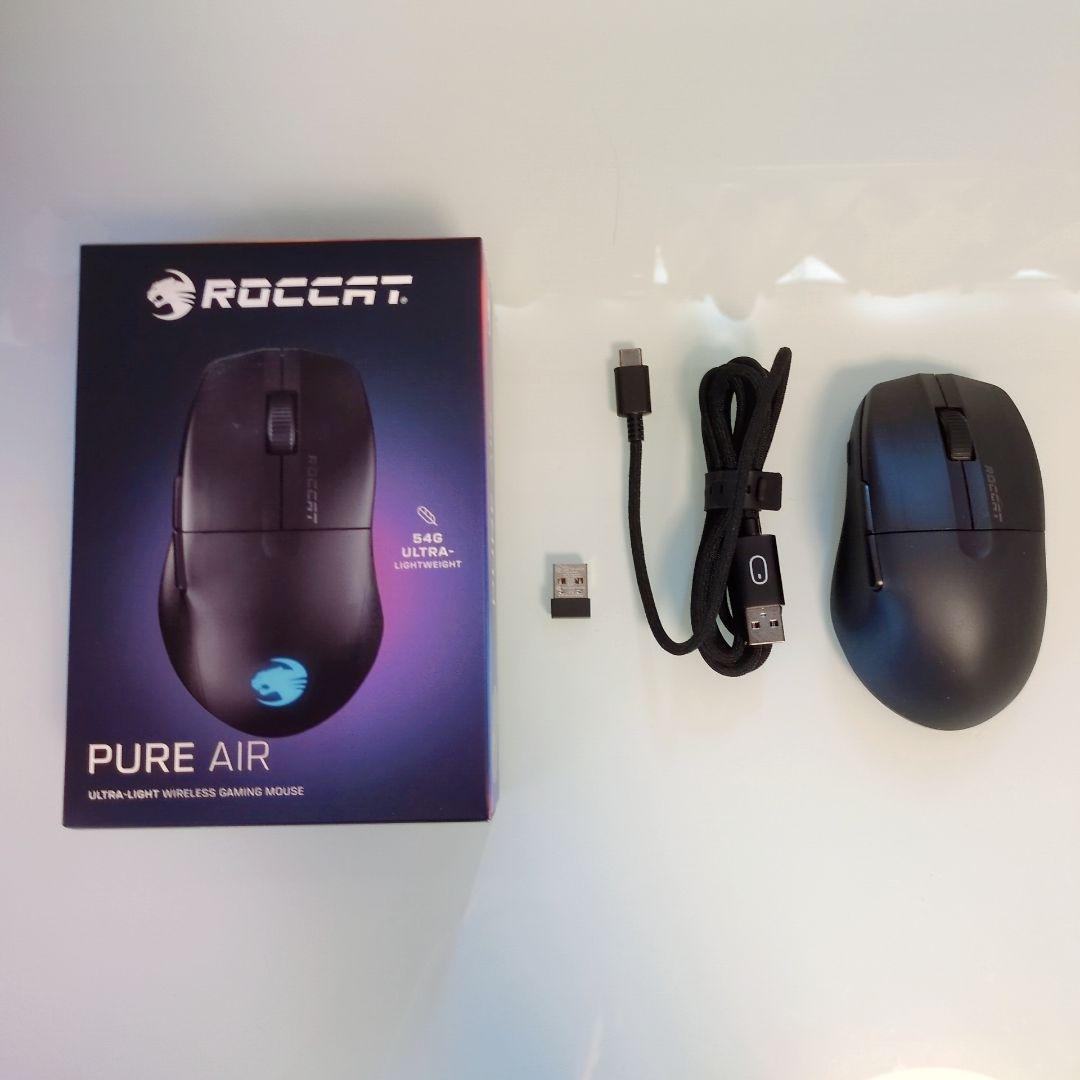 ROCCAT ゲーミングマウス PURE AIR 超軽量54g ワイヤレス 黒 楽天市場】ROCCAT ゲーミングマウス PURE AIR 超軽量54g ワイヤレス