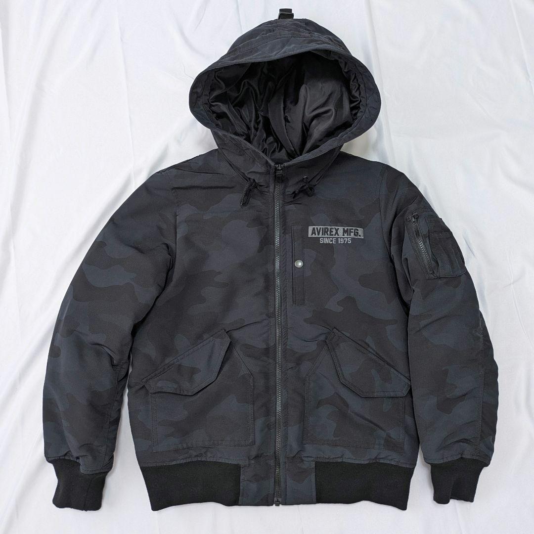 極美品✨ AVIREX MA-1 迷彩柄 フライトジャケット フード L - メルカリ