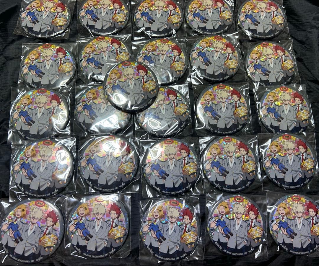 爆豪 切島 上鳴 缶バッジ ヒロアカ展 缶バッジ 爆豪勝己 上鳴電気 切島鋭児郎 - メルカリ