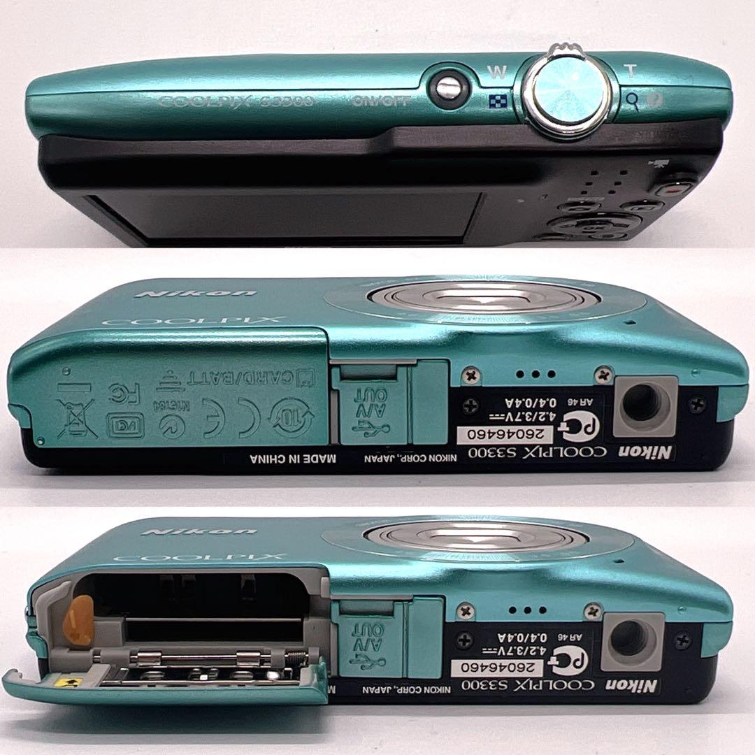 Nikon COOLPIX S3300 デジタルカメラ 訳あり ジャンク品 緑 - メルカリ