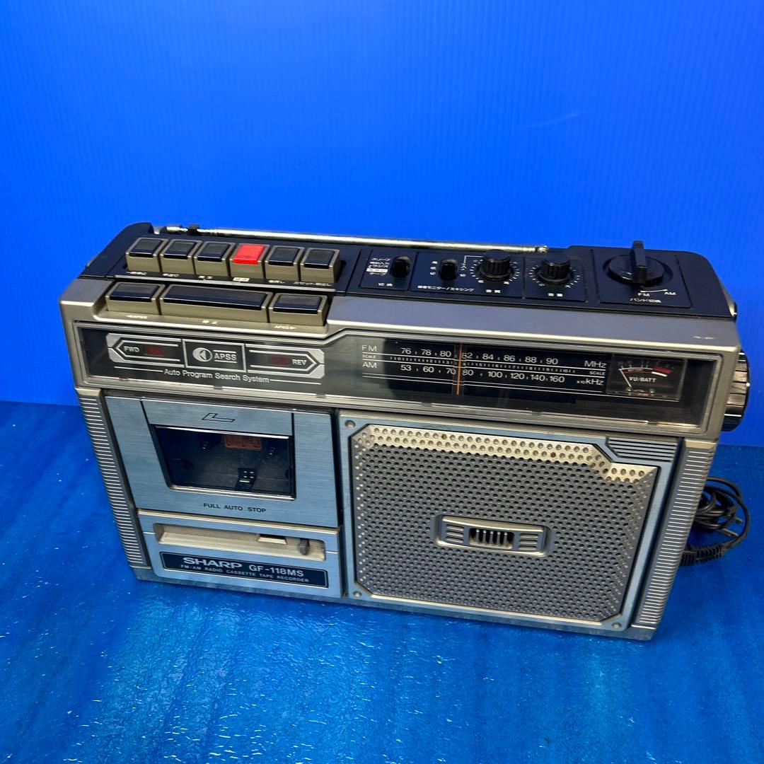 昭和レトロ】シャープ ラジカセ GF-118MS - メルカリ