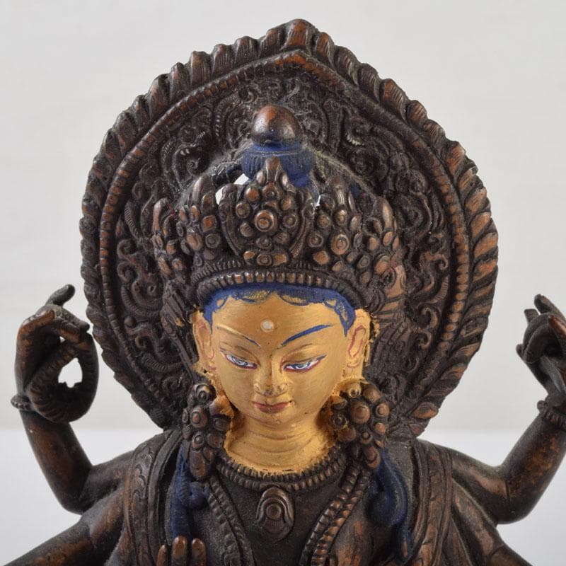 仏教美術 古銅彩色 インド神 ドゥルガー像 仏像 V 8923 - メルカリ