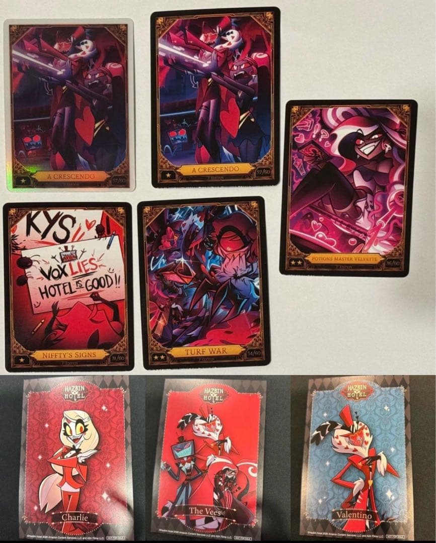 ハズビンホテル シーズン2 トレカ ヴォックス VOX トレーディングカード ハズビンホテルシーズン2 VOX関連トレーディングカード3枚セット