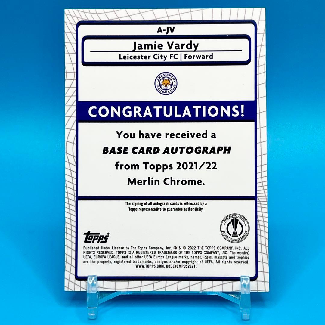 Topps Merlin JAMIE VARDY ヴァーディ 直筆サイン ② - メルカリ
