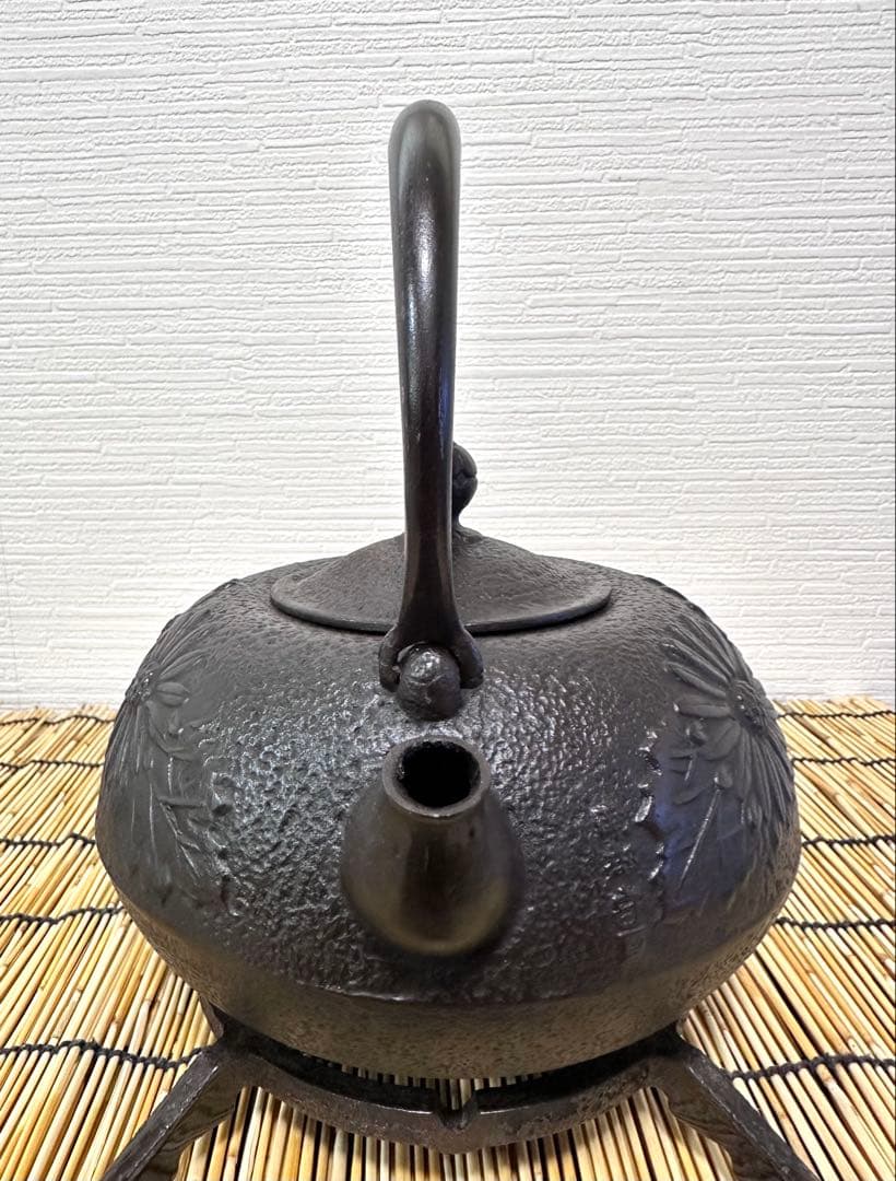 未使用、付属品付 岩手県奥州佐秋鋳造所 佐藤守巨造 真作保証 苺様