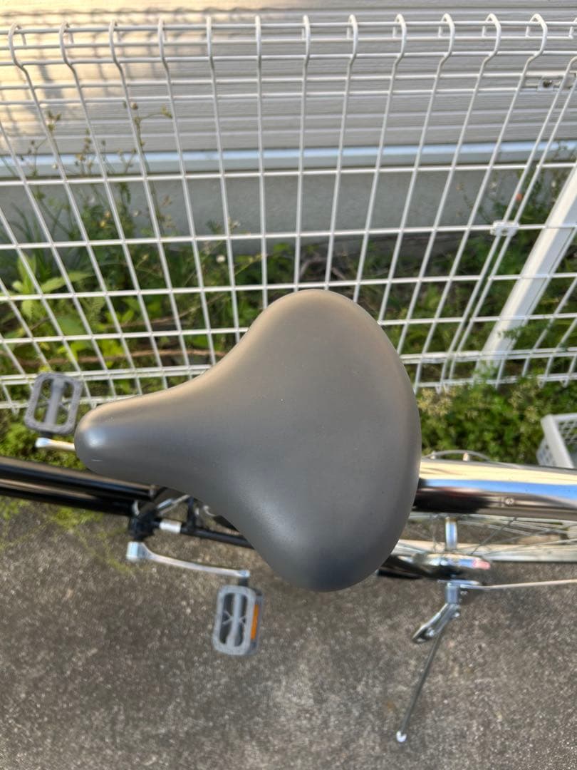 カゴ付き6段変速自転車 シティサイクル 27インチ オートLEDライト 福岡