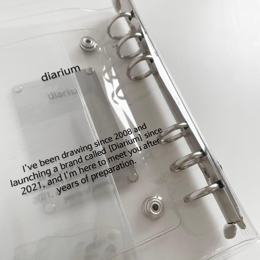 早い者勝ち 韓国 貯金 バインダー カバー A6 pvc diarium メタル