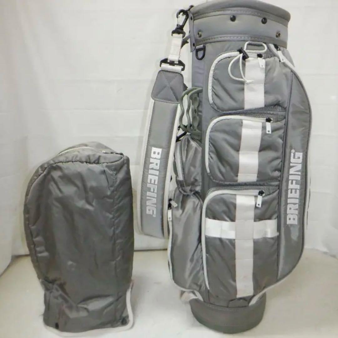 BRIEFING★CR-6＃02★ブリーフィング★良品★カート(SILVER) ブリーフィング バッグ キャディバッグ CR-6 CASTER ゴルフバッグ