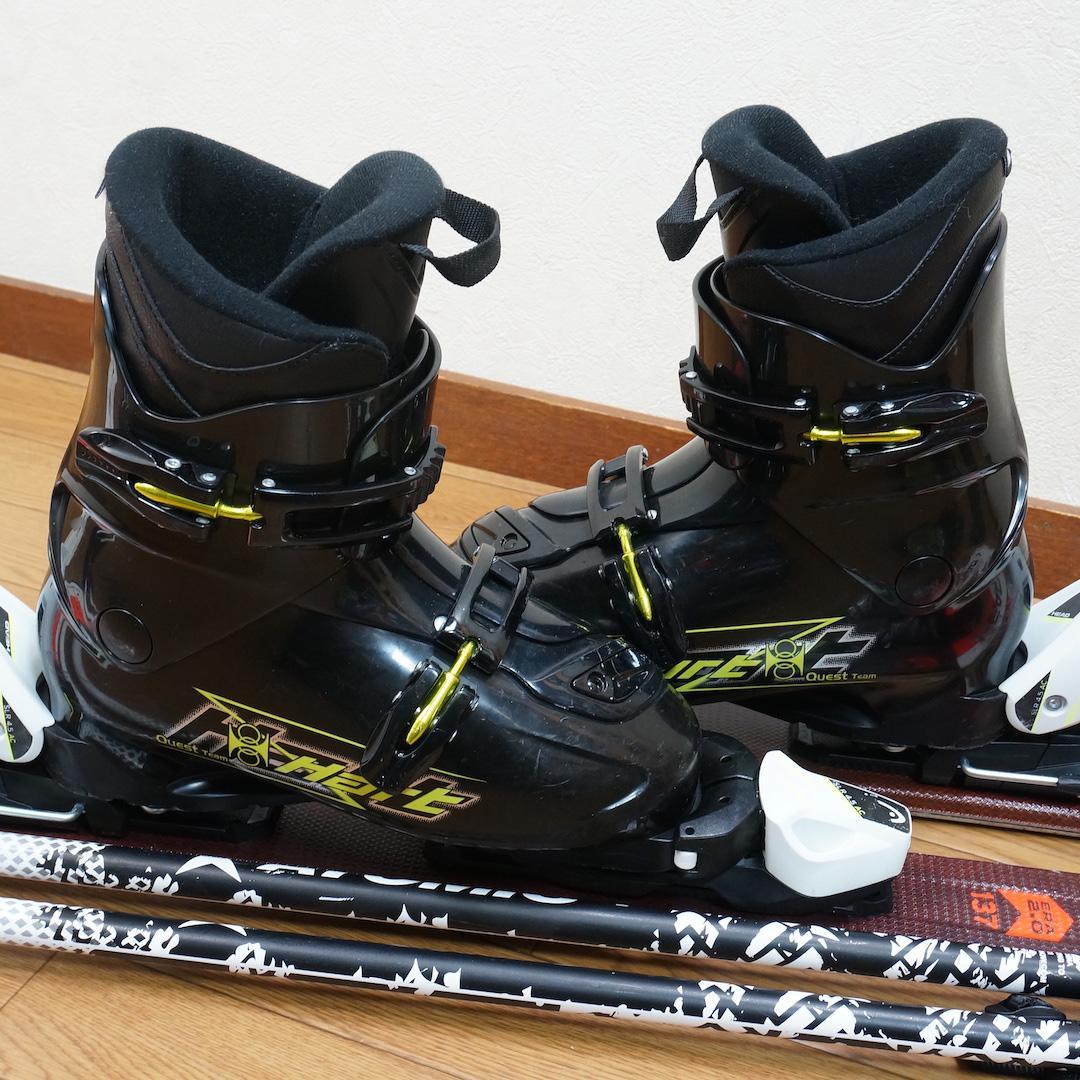 メンテ済 137cm 靴25cm HEAD カービングスキーセット (140 - メルカリ