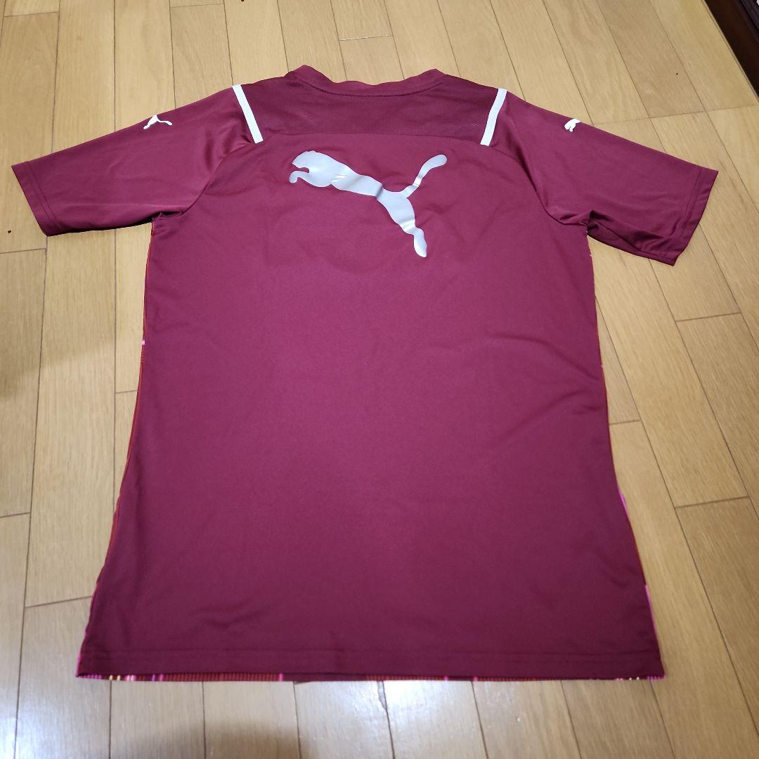浜松開誠館練習着Puma サッカーシャツ 赤 - メルカリ