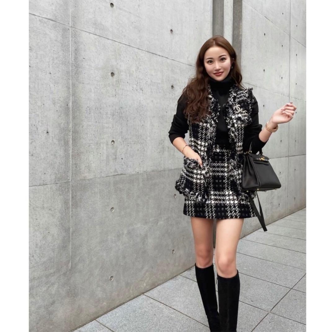 sheller シェリエ Jewelツイードキュロット - メルカリ