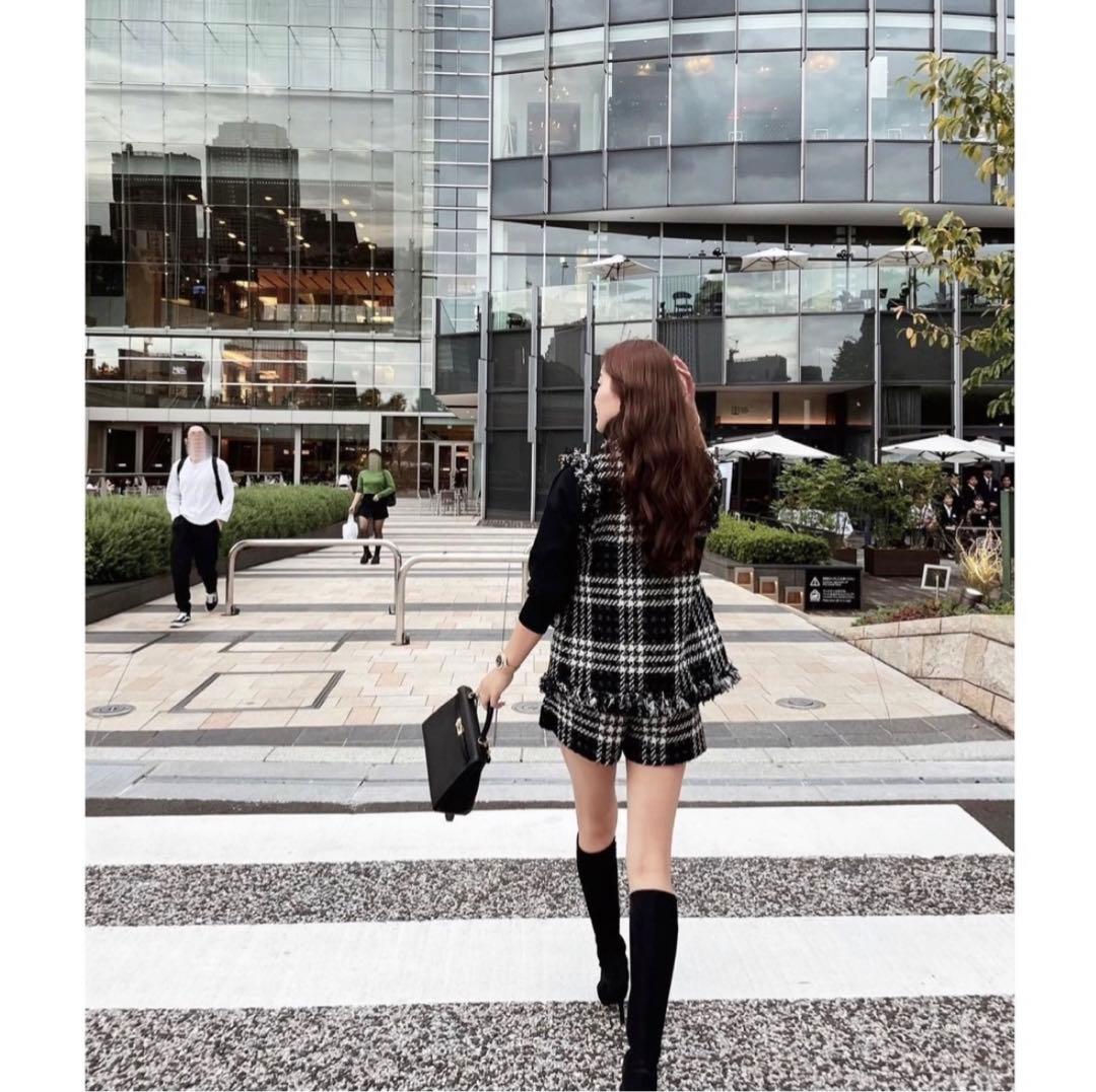 sheller シェリエ Jewelツイードキュロット - メルカリ