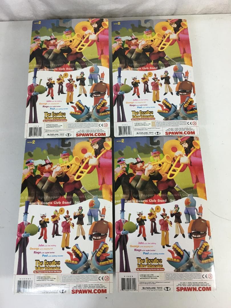 ☆未開封 ビートルズ イエローサブマリン フィギュア ４体セット マクファーレン