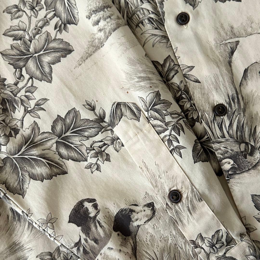 90s ラルフローレン MARLOWE 柄シャツ ハンティング 犬柄 L - メルカリ