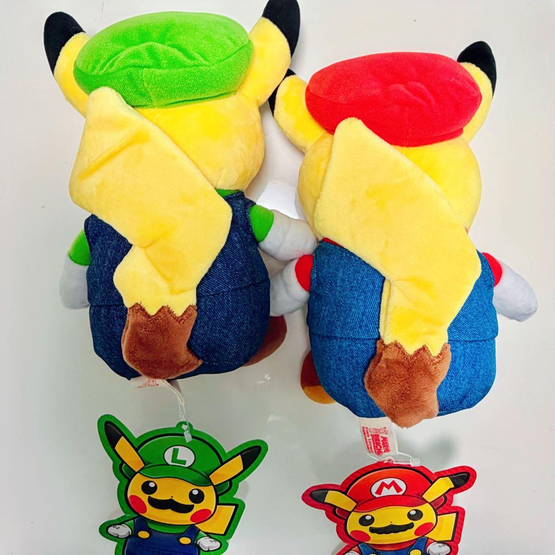 マリオピカチュウ ルイージピカチュウ ぬいぐるみ ポケモン - メルカリ