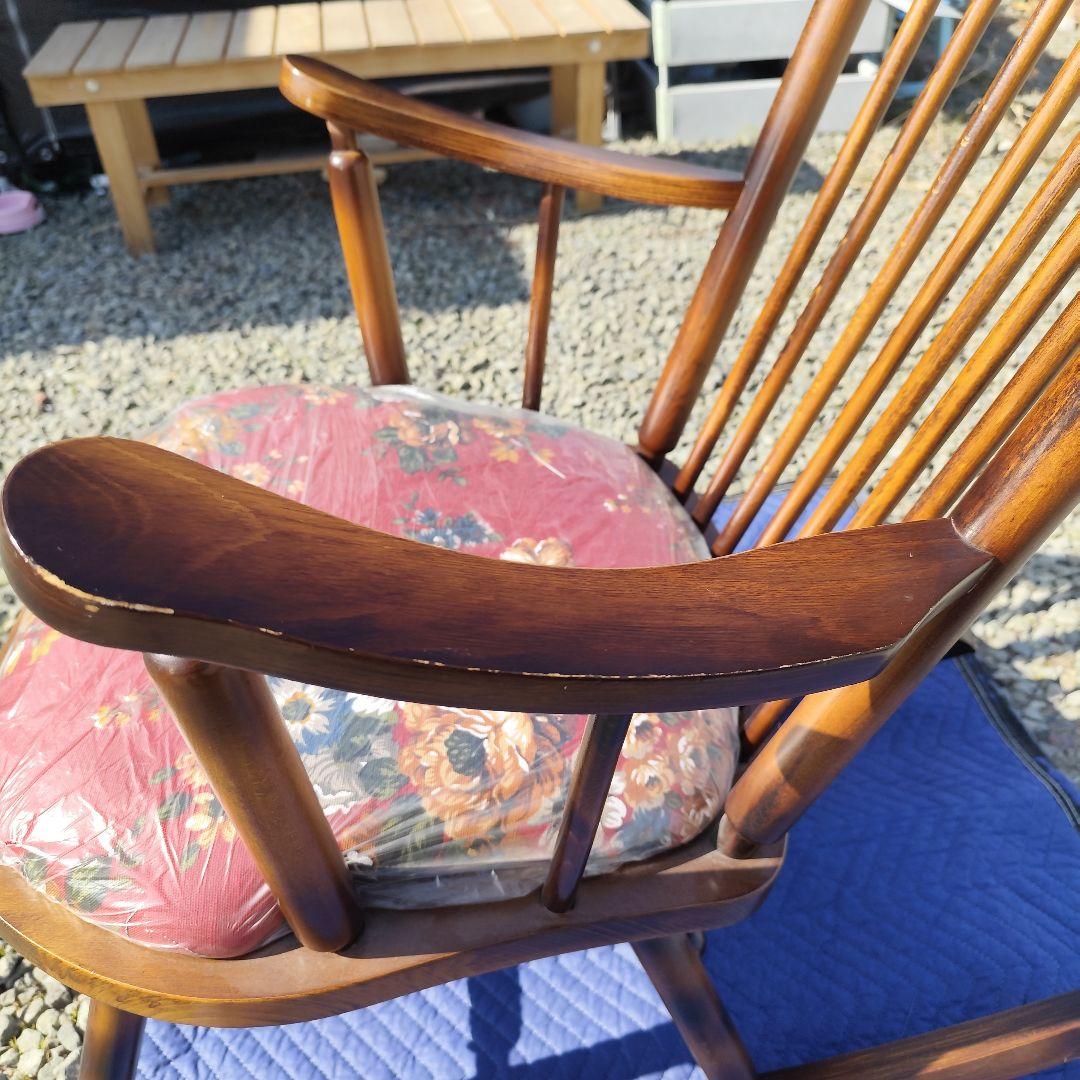 家具 東洋ファニチャー ロッキングチェア 揺り椅子 椅子 レトロ - メルカリ