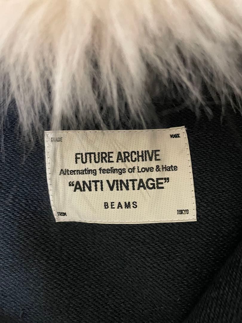 future archive ダブルジップパーカー ファー付き - メルカリ