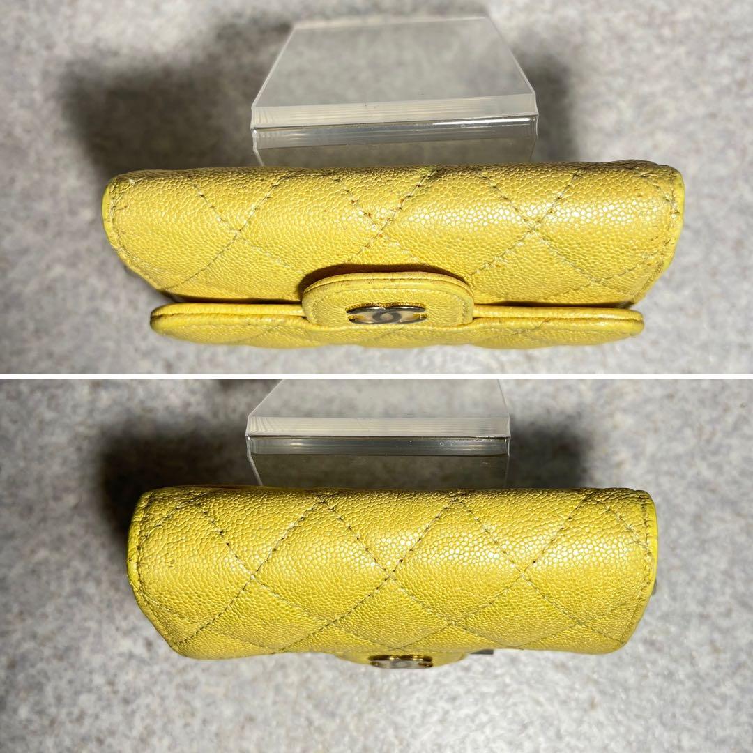 新着ファッション - CHANEL イエロー キーケース マトラッセ4連&リング付