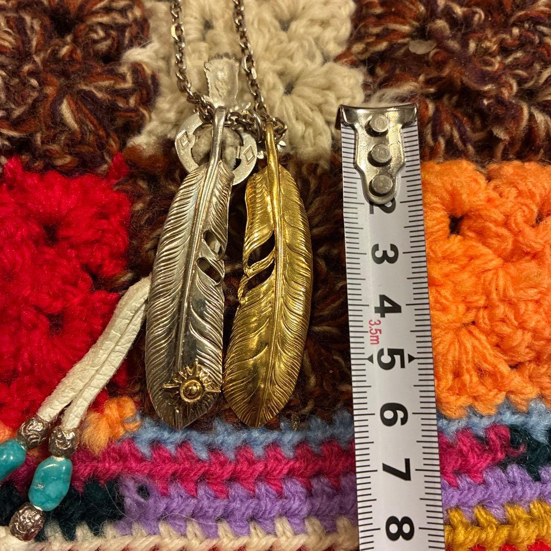 アリゾナフリーダムフルセット。K18フェザー&シルバー925フェザー