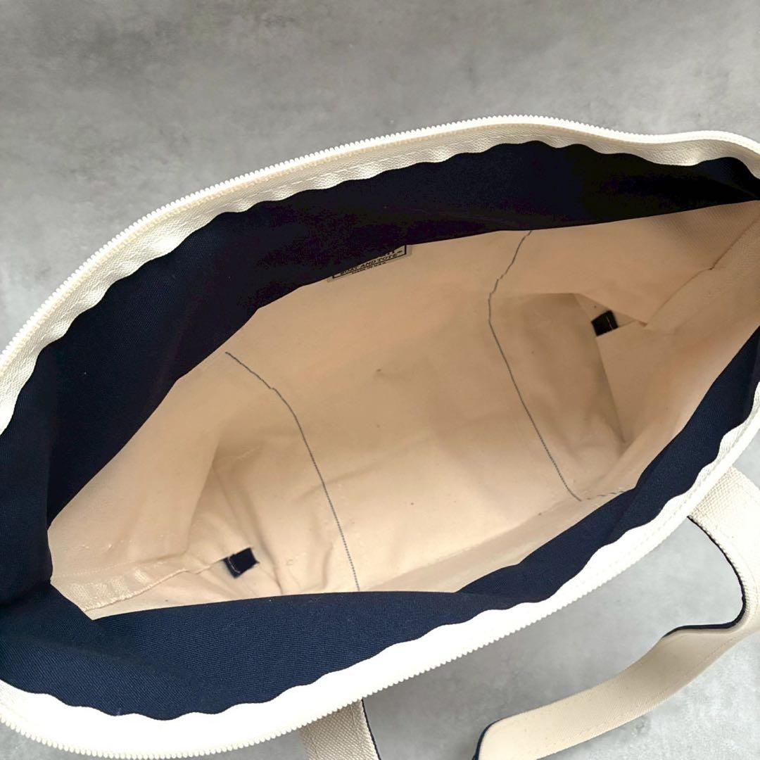【極美品✨USA製】L.L.Bean ボートアンドトート ジップトップ ネイビー