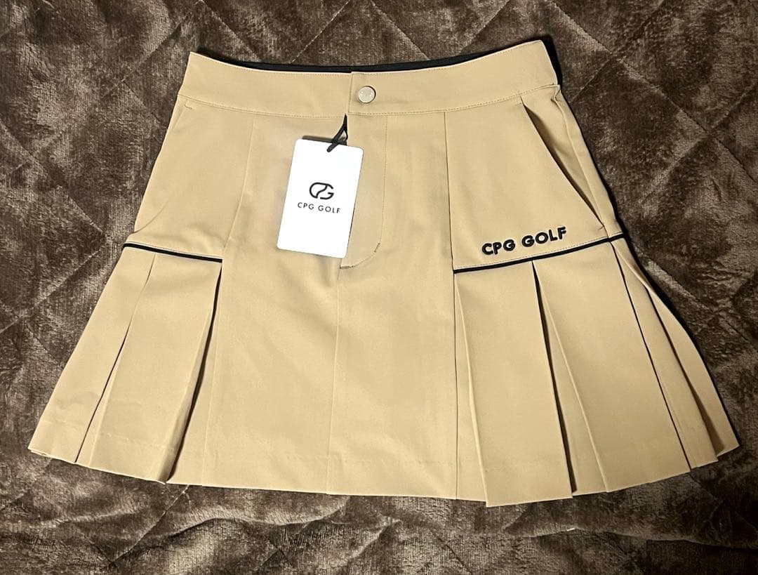 CPG GOLF シービージーゴルフ パネルスカート ベージュ Mサイズ - メルカリ