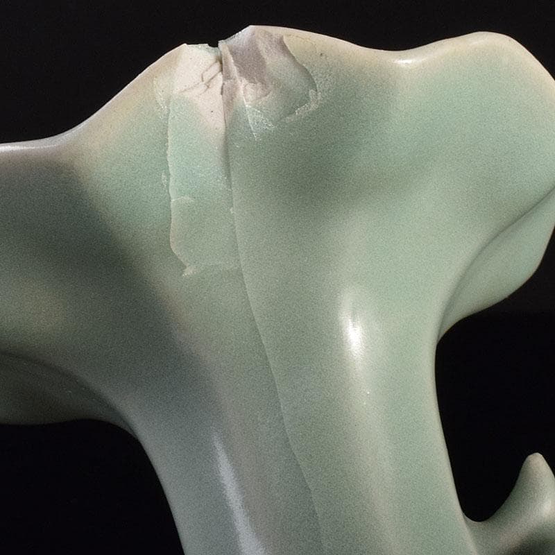 中国 龍泉窯 粉青釉 桔梗口双耳瓶 花入 C 6908 - メルカリ