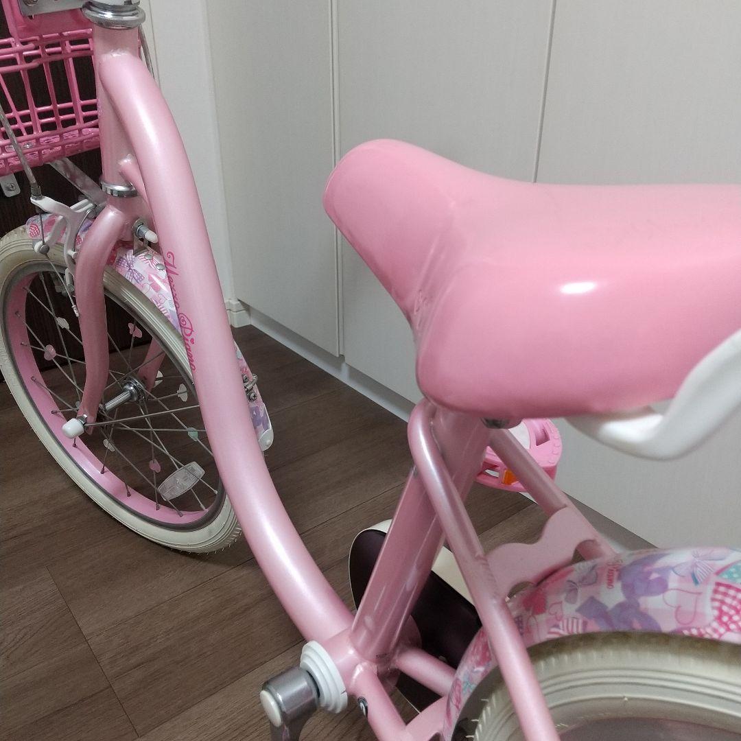 メゾピアノ 子供用自転車 18インチ ピンク ハートデザイン - メルカリ