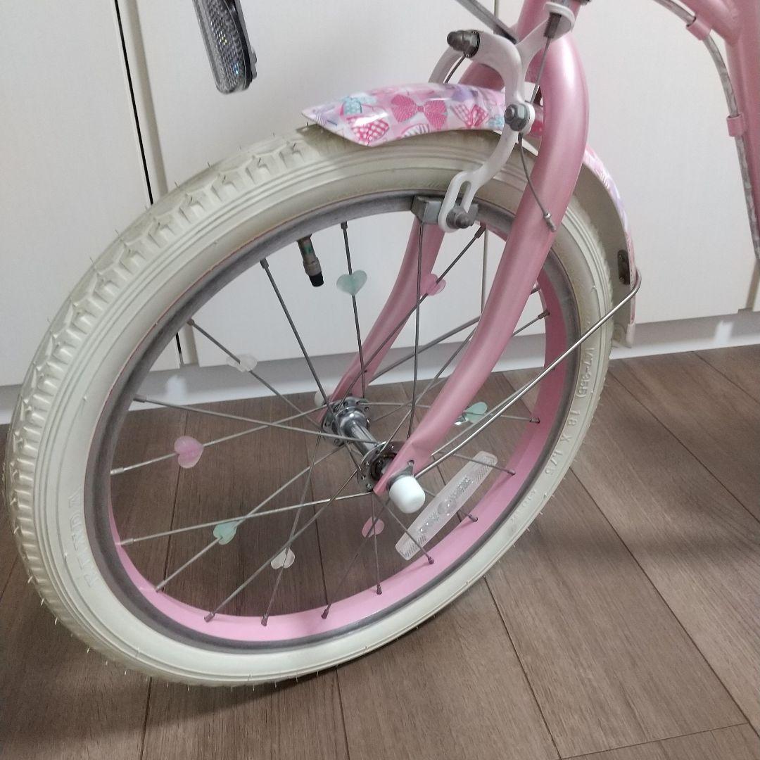 メゾピアノ 子供用自転車 18インチ ピンク ハートデザイン - メルカリ