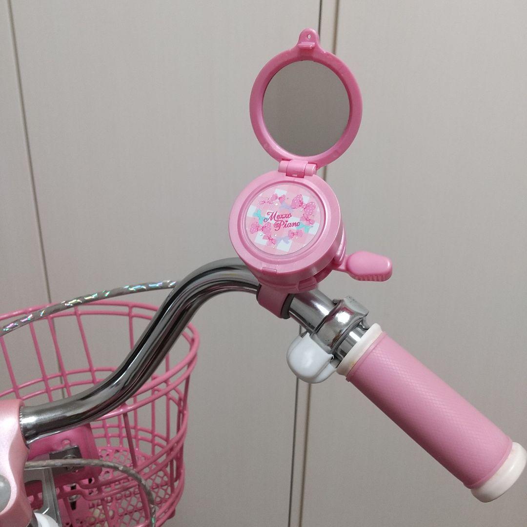 メゾピアノ 子供用自転車 18インチ ピンク ハートデザイン - メルカリ