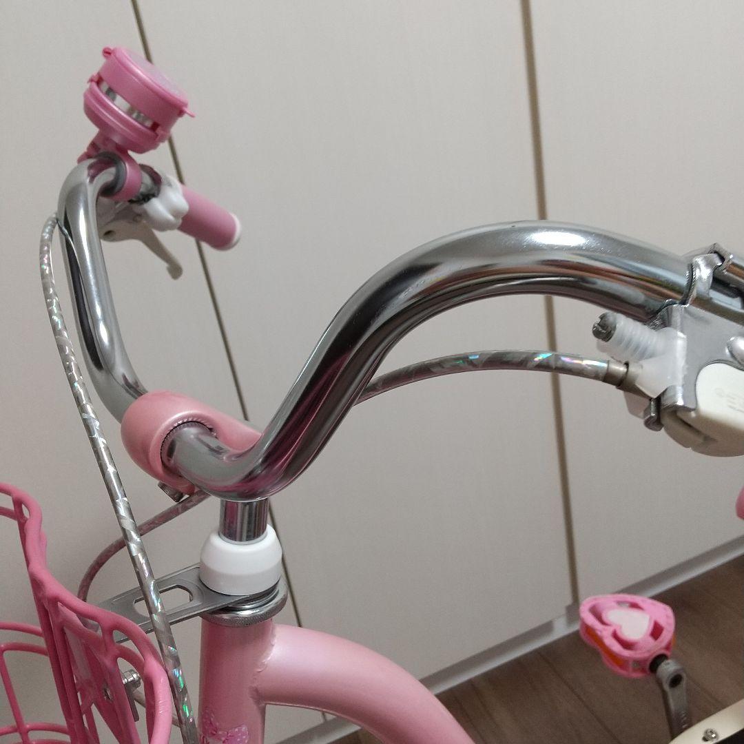 メゾピアノ 子供用自転車 18インチ ピンク ハートデザイン - メルカリ