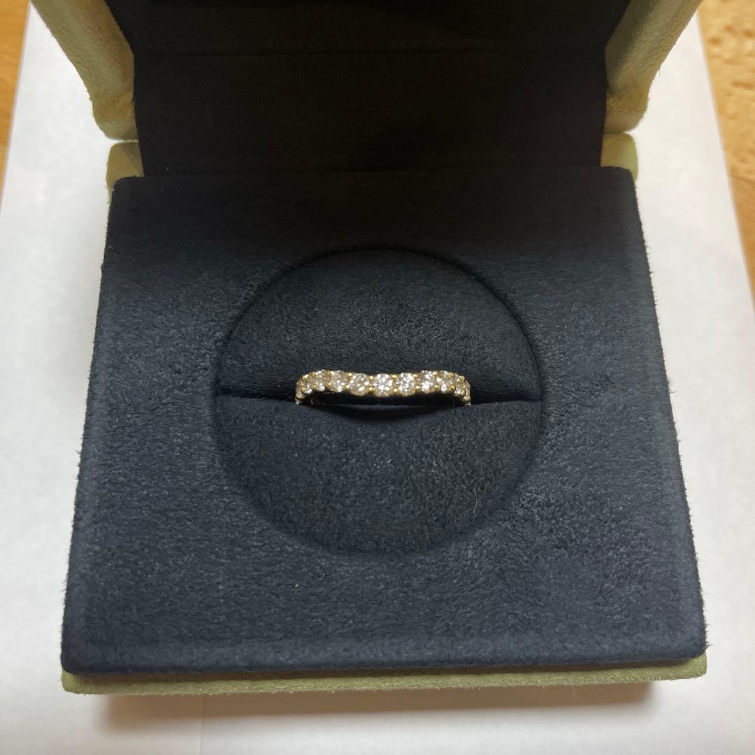 K18 ダイヤモンドハーフエタニティリング 楽天市場】ダイヤモンド リング レディース K18 0.3カラット ハーフ