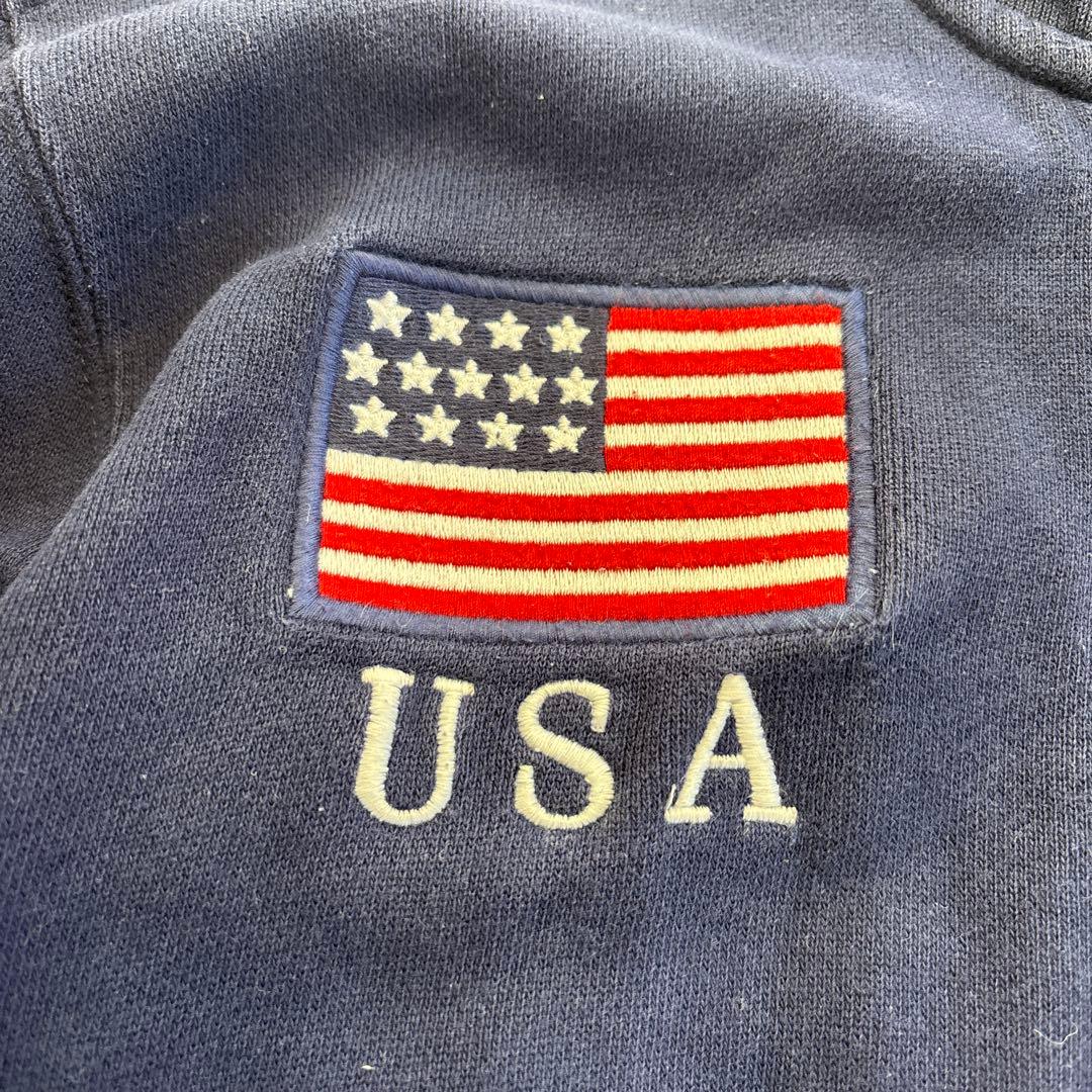 ラルフローレン USAフラッグ ビッグポニージップアップパーカー - メルカリ
