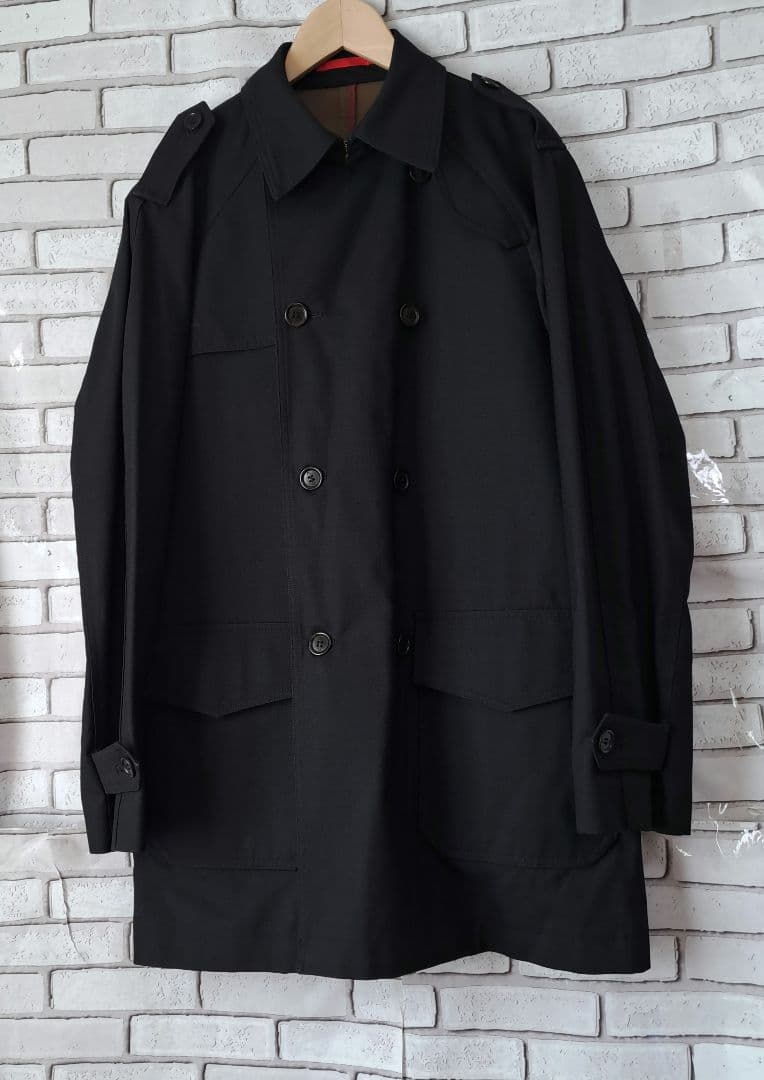 Paul Smith ポール・スミス ブラック トレンチコートL - メルカリ