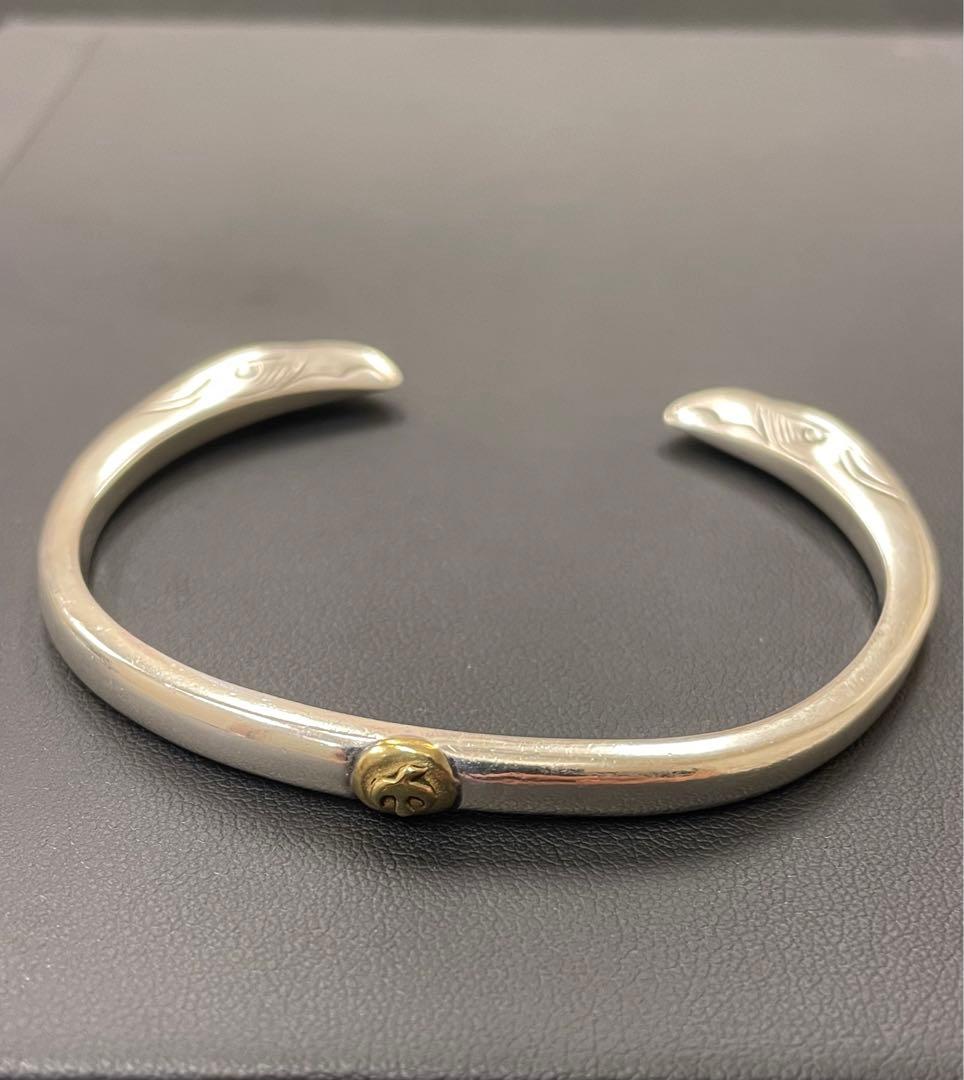 シルバー925 イーグル顔 バングル ブレスレット 金メタル付き 楽天市場】18金イーグル顔ブレス S イーグル顔ブレス メンズ バングル