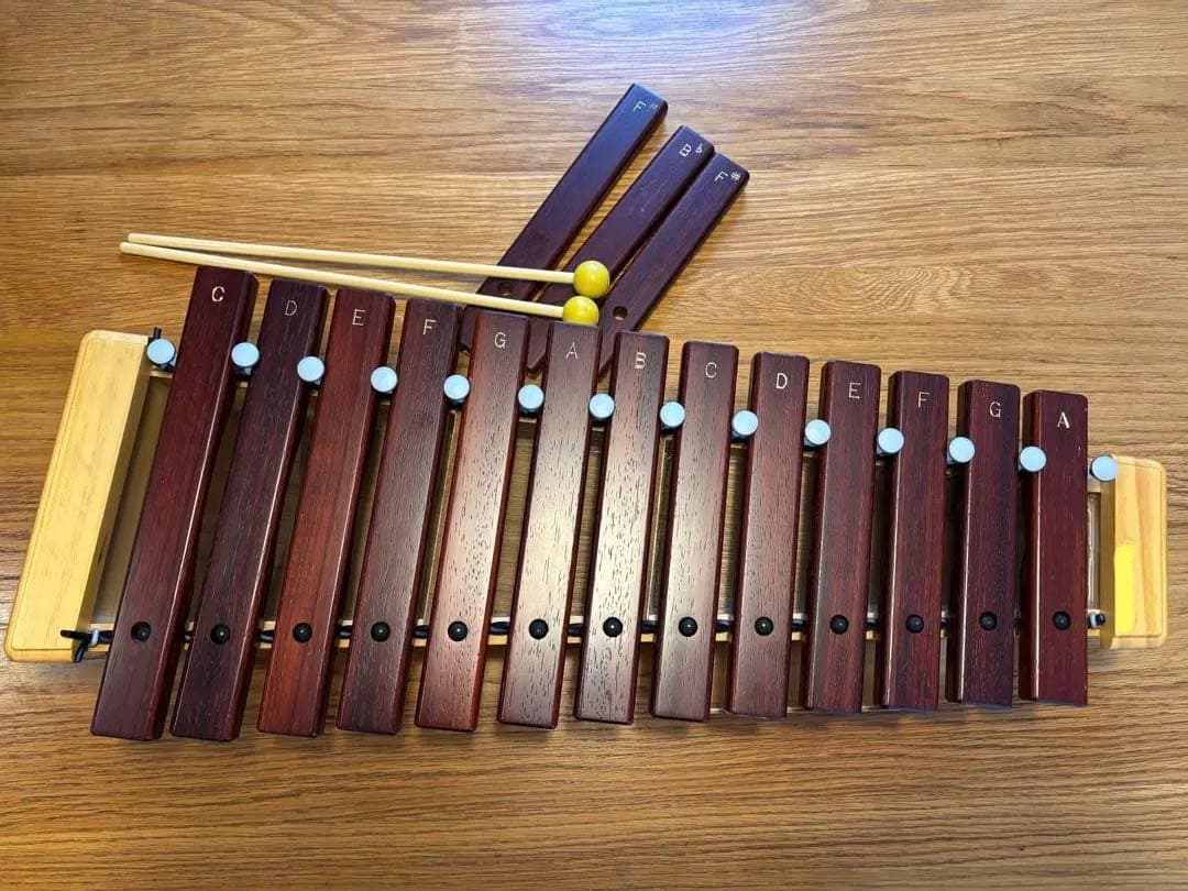 こおろぎ社　卓上　木琴 シロボックス　ソプラノ 本体部　（幹音）＋派生音3つ付き こおろぎ社 木琴・卓上木琴（シロボックスホーン バス）・楽器販売