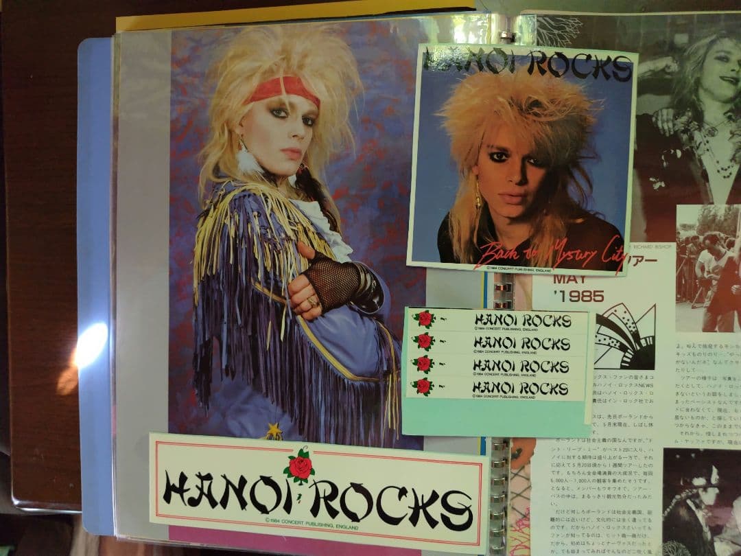 ハノイ・ロックス 切り抜き ステッカー＆写真＆グッズ
