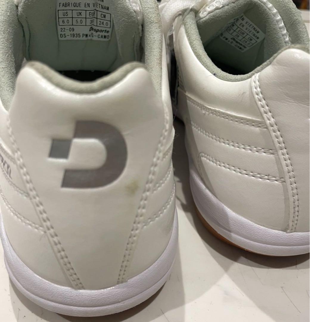 限定価格　Desporte フットサルシューズ 24.0cm ホワイト