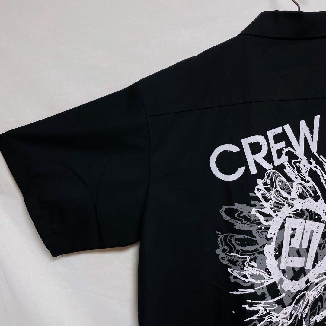 【激レア】B'z 稲葉浩志 半袖シャツ ビーズ CREWプリント 黒ブラック L