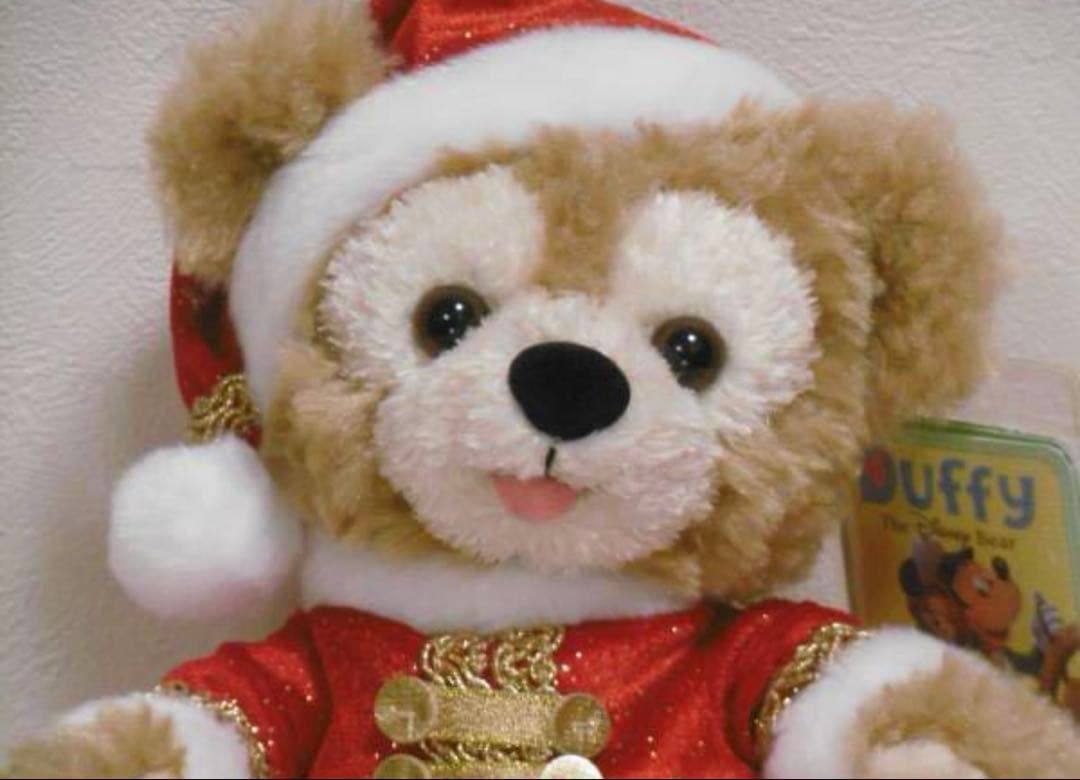 ダッフィー　クリスマス　ぬいぐるみ　レア　オープンマウス　限定品