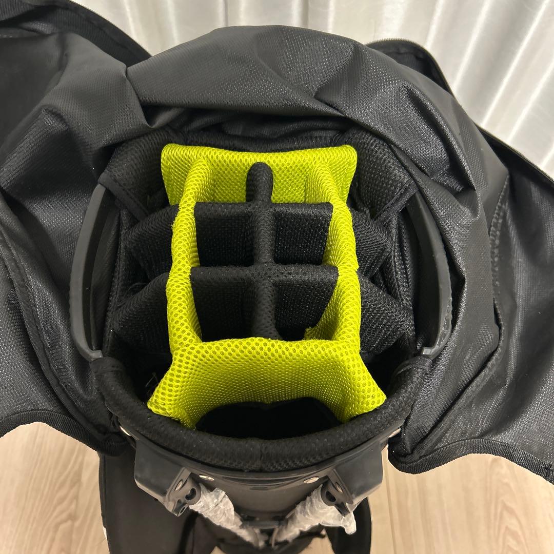 Srixon キャディバッグ 黒/黄 防水カバー付き 2893689077