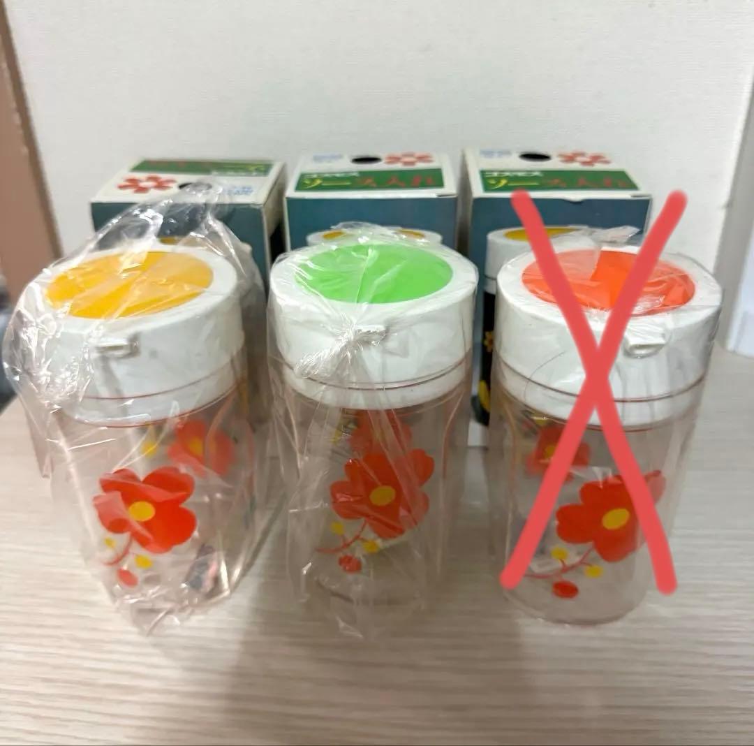 昭和レトロポップ 花柄調味料入れ 2個セット - メルカリ