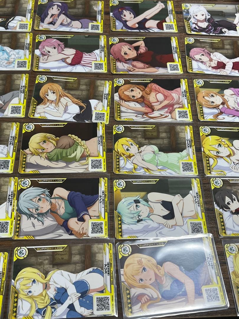 ソードアート・オンラインアーケード　SAOAC 添い寝カードまとめ売り　45枚