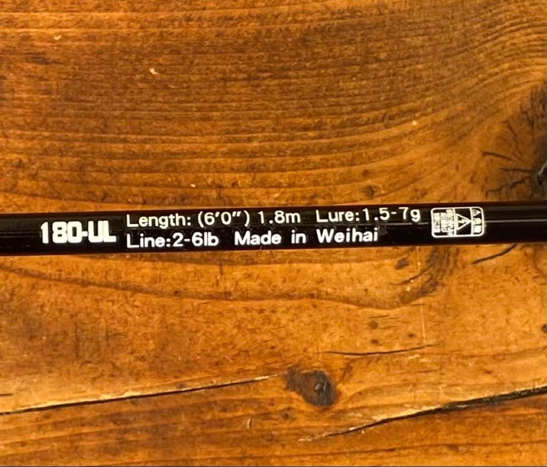 超軽量　カーボンロッド　アジングロッド　6ft ベイトロッド　1.8M 新品