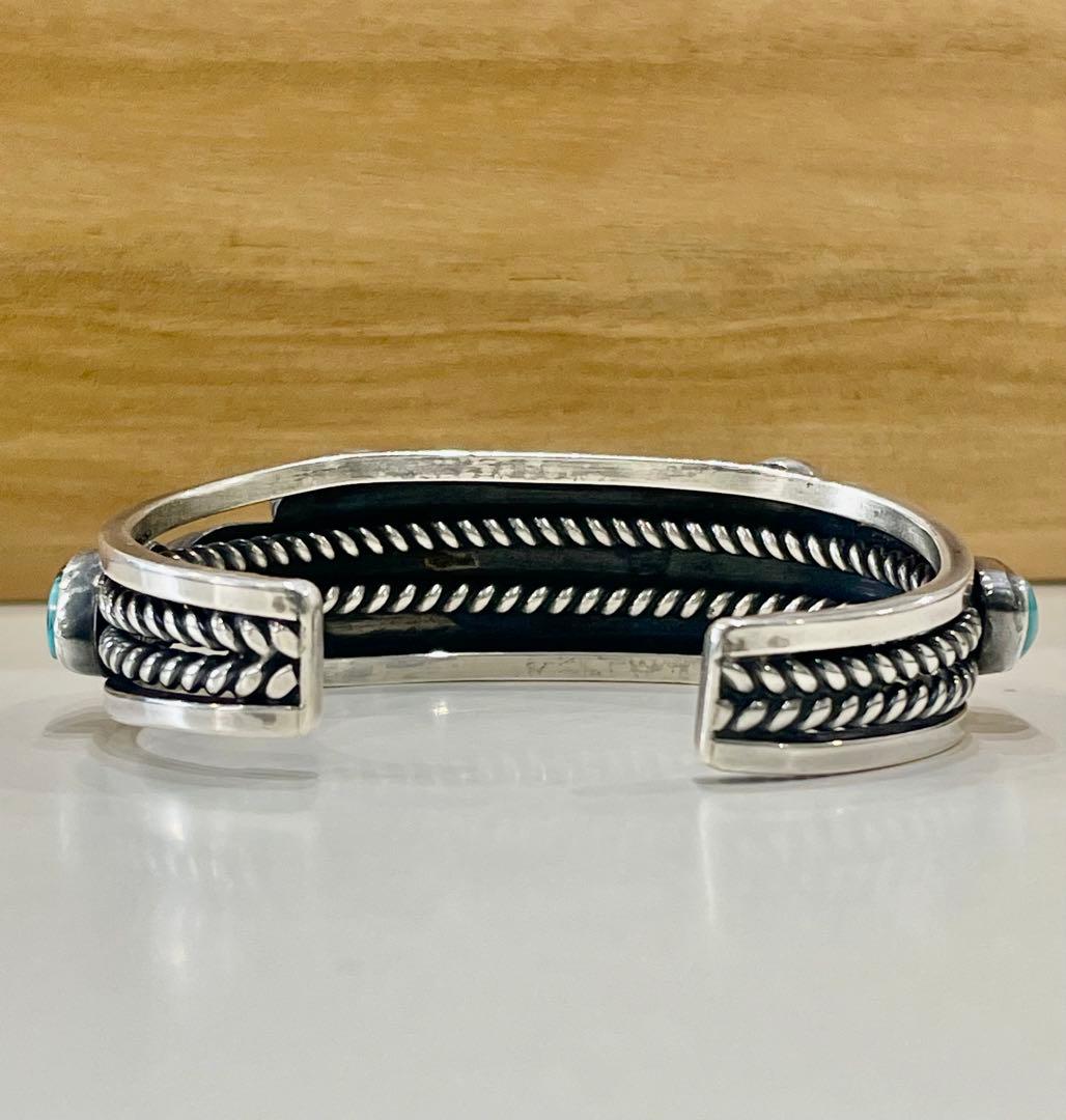 ナバホ族 Vivian Barbone バングル ターコイズ - メルカリ