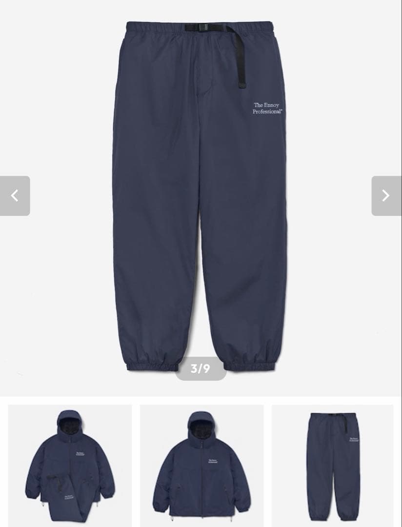 2026年1月ENNOY PADDED NYLON SETUP NAVY L ENNOY」新作アイテム3型の