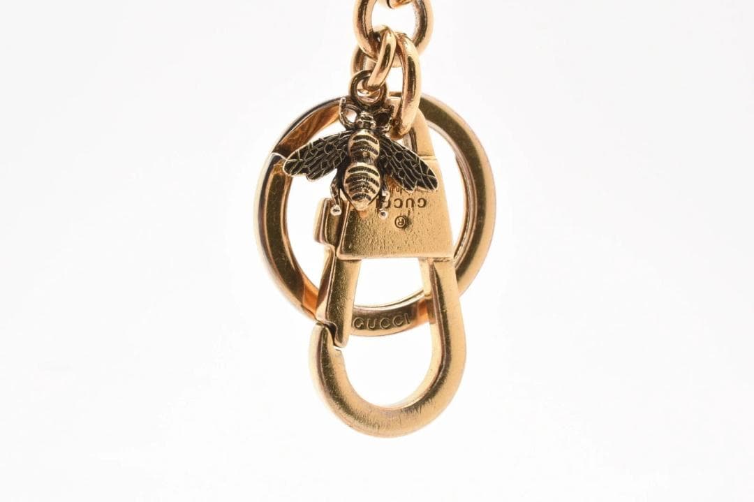 希少】グッチ ロケット蜂 ビー GGスプリーム キャンバス キーリング