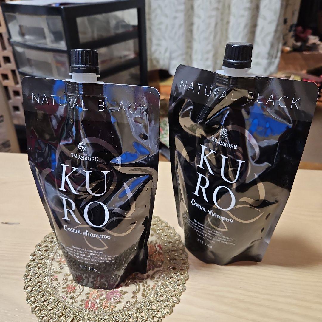 カラーリング・白髪染め VALANTROSE KURO Cream Shampoo 400g VALANROSE（バランローズ） 白髪染めシャンプー KUROクリーム