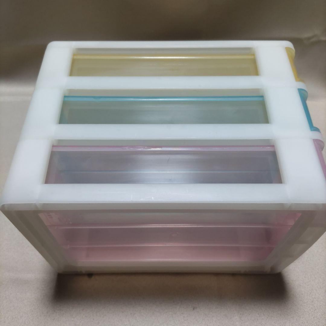 【激レア】 ハローキティ　フルーツ柄　3段チェスト　収納ボックス　小物入れ