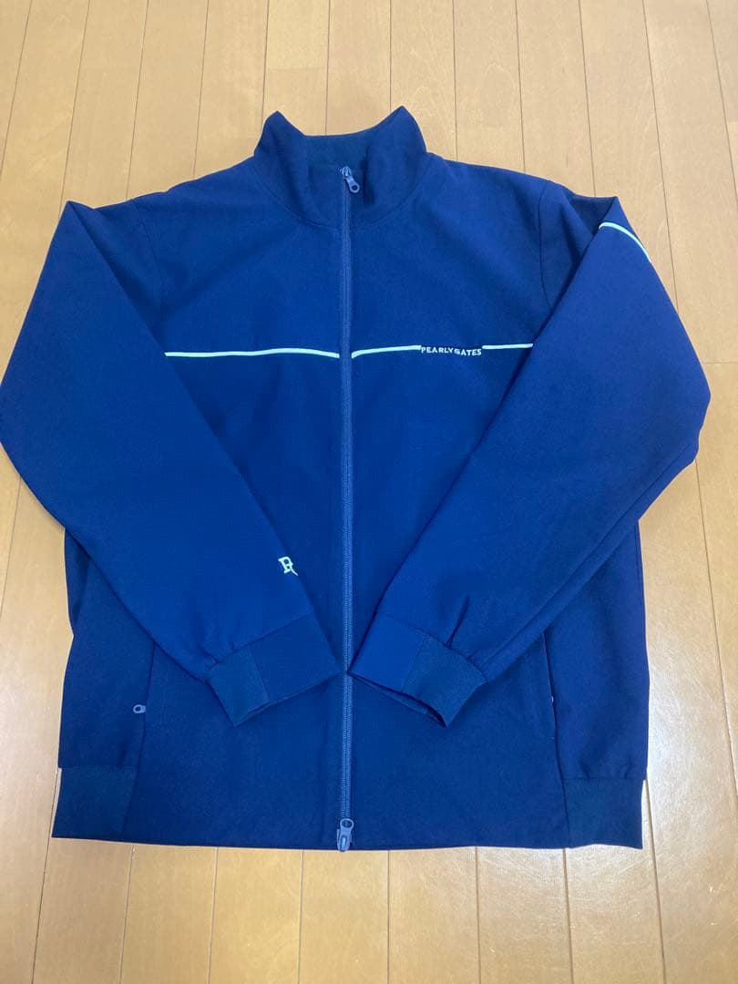 パーリーゲイツ メンズ ブルゾン 6(LL) 紺 ネイビー ダブルジップ